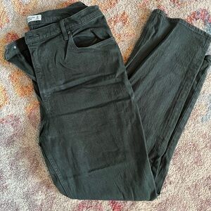 Abercrombie & Fitch Olive Green 90’s Ultra High-Rise Straight Jeans